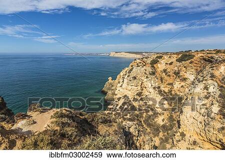 "View of Praia do Camilo as seen from Ponta da Piedade, coastal landscape, Algarve, Lagos, Algarve, Portugal, Europe" View Large Photo Image Stock Photo - "View of Praia do Camilo as seen from Ponta da Piedade, coastal landscape, Algarve, Lagos, Algarve, Portugal, Europe". Fotosearch