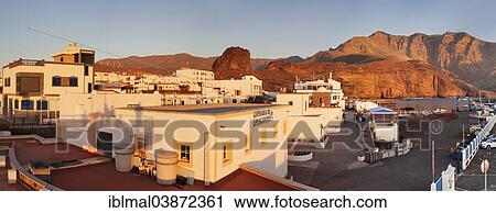 "View of Puerto de las Nieves, Gran Canaria, Canary Islands, Spain, Europe" View Large Photo Image Stock Image - "View of Puerto de las Nieves, Gran Canaria, Canary Islands, Spain, Europe". Fotosearch
