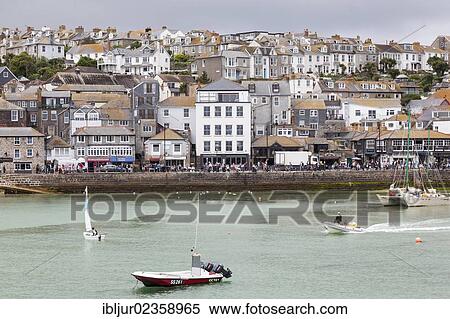 Stock Photography - "View of St. Ives, Cornwall, England, Great Britain, Europe". Fotosearch