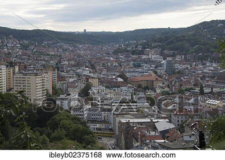 "View of Stuttgart, Baden-Wuerttemberg, Germany, Europe" View Large Photo Image Stock Photo - "View of Stuttgart, Baden-Wuerttemberg, Germany, Europe". Fotosearch