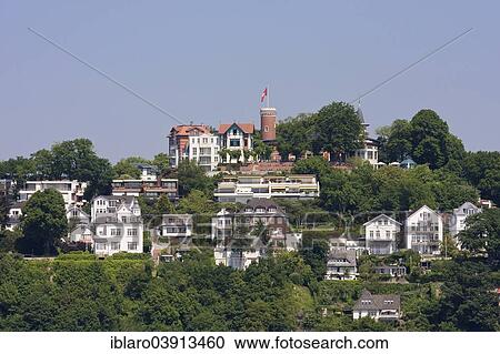 "View of Sullberg hill with the Burg auf dem Sullberg Castle, Blankenese, Hamburg, Germany, Europe" View Large Photo Image Stock Image - "View of Sullberg hill with the Burg auf dem Sullberg Castle, Blankenese, Hamburg, Germany, Europe". Fotosearch