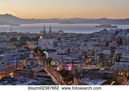 "View of Telegraph Hill and the bay, San Francisco, California, USA" View Large Photo Image Stock Image - "View of Telegraph Hill and the bay, San Francisco, California, USA". Fotosearch