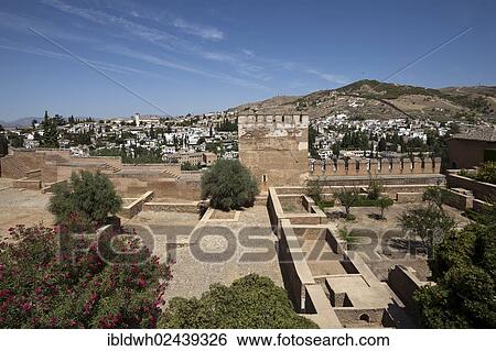 "View of the Alhambra and the Albayzin district, UNESCO World Heritage Site, Granada, Andalusia, Spain, Europe" View Large Photo Image Stock Photograph - "View of the Alhambra and the Albayzin district, UNESCO World Heritage Site, Granada, Andalusia, Spain, Europe". Fotosearch