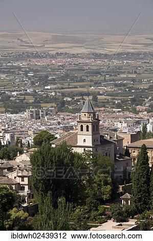 "View of the Alhambra as seen from the plateau of Sabika, UNESCO World Heritage Site, Granada, Andalusia, Spain, Europe, PublicGround, Europe" View Large Photo Image Stock Image - "View of the Alhambra as seen from the plateau of Sabika, UNESCO World Heritage Site, Granada, Andalusia, Spain, Europe, PublicGround, Europe". Fotosearch