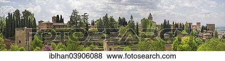 "View of the Alhambra seen from the garden, UNESCO World Heritage Site, Granada, Andalusia, Spain, Europe" View Large Photo Image Stock Photo - "View of the Alhambra seen from the garden, UNESCO World Heritage Site, Granada, Andalusia, Spain, Europe". Fotosearch