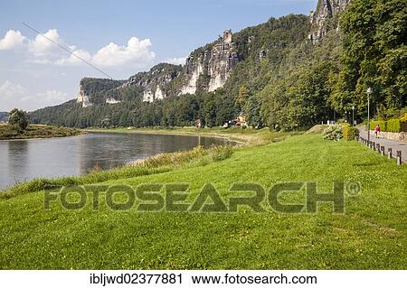 "View of the Bastei from Kurort Rathen, Saxony, Germany, Europe" View Large Photo Image Stock Image - "View of the Bastei from Kurort Rathen, Saxony, Germany, Europe". Fotosearch