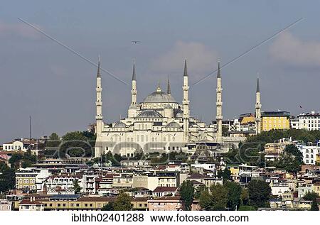 "View of the Blue Mosque, Sultan Ahmed Mosque, Istanbul, Turkey, Middle East, Asia" View Large Photo Image Stock Photo - "View of the Blue Mosque, Sultan Ahmed Mosque, Istanbul, Turkey, Middle East, Asia". Fotosearch