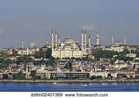 "View of the Blue Mosque, Sultan Ahmed Mosque, Istanbul, Turkey, Middle East, Asia" View Large Photo Image Stock Photo - "View of the Blue Mosque, Sultan Ahmed Mosque, Istanbul, Turkey, Middle East, Asia". Fotosearch