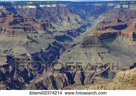 Picture - "View of the Bright Angel Canyon as seen from Mather Point Lookout, Grand Canyon Lodge on the North Rim, Grand Canyon National Park, Arizona, USA". Fotosearch