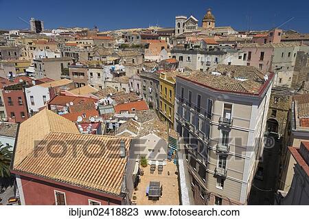 View of the Castello district with the Cathedral of Santa Maria di Castellodes as seen from Torre del Elefante tower, Casteddu, Cagliari, Sardinia, Italy, Europe View Large Photo Image Stock Image - View of the Castello district with the Cathedral of Santa Maria di Castellodes as seen from Torre del Elefante tower, Casteddu, Cagliari, Sardinia, Italy, Europe. Fotosearch