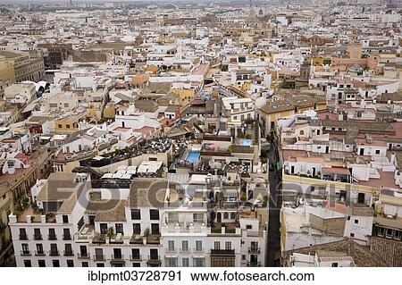 "View of the city of Seville, Seville, Seville province, Andalusia, Spain, Europe" View Large Photo Image Stock Image - "View of the city of Seville, Seville, Seville province, Andalusia, Spain, Europe". Fotosearch