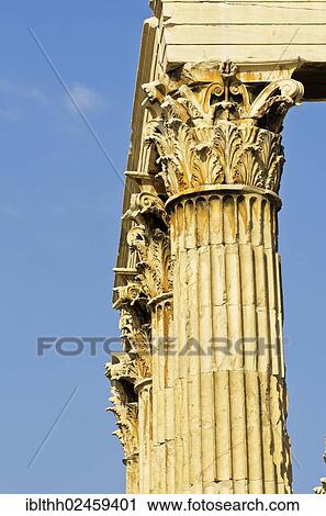 "View of the columns of the Temple of Olympian Zeus, Olympieion, Athens, Greece, Europe" View Large Photo Image Stock Image - "View of the columns of the Temple of Olympian Zeus, Olympieion, Athens, Greece, Europe". Fotosearch