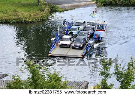 "View of the crowed Wipfeld Main ferry with cars, Main river, Wipfeld, Lower Franconia Bavaria, Germany, Europe" View Large Photo Image Stock Photography - "View of the crowed Wipfeld Main ferry with cars, Main river, Wipfeld, Lower Franconia Bavaria, Germany, Europe". Fotosearch