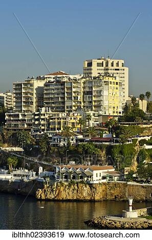 "View of the harbor entrance of the Kaleici fishing harbor and marina, Antalya, Turkey, Asia" View Large Photo Image Stock Photo - "View of the harbor entrance of the Kaleici fishing harbor and marina, Antalya, Turkey, Asia". Fotosearch