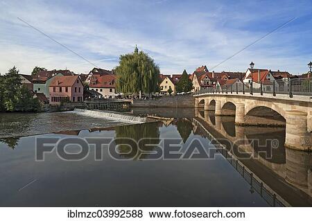"View of the historic centre of Lauf with the Pegnitz river, Lauf an der Pegnitz, Middle Franconia, Bavaria, Germany, Europe" View Large Photo Image Stock Photo - "View of the historic centre of Lauf with the Pegnitz river, Lauf an der Pegnitz, Middle Franconia, Bavaria, Germany, Europe". Fotosearch