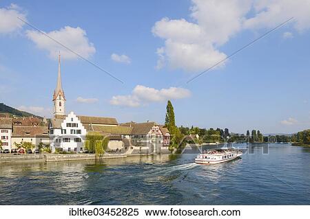 "View of the historic centre of Stein am Rhein with St. George's Abbey, Stein am Rhein, Canton of Schaffhausen, Switzerland, Europe" View Large Photo Image Stock Photography - "View of the historic centre of Stein am Rhein with St. George's Abbey, Stein am Rhein, Canton of Schaffhausen, Switzerland, Europe". Fotosearch