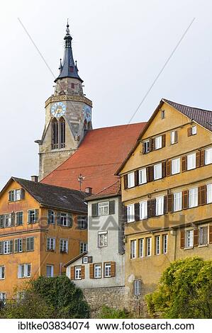 "View of the historic town centre of Tubingen, Baden-Wurttemberg, Germany, Europe" View Large Photo Image Picture - "View of the historic town centre of Tubingen, Baden-Wurttemberg, Germany, Europe". Fotosearch