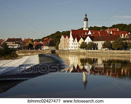"View of the old town, Landsberg am Lech, Bavaria, Germany, Europe" View Large Photo Image Stock Photo - "View of the old town, Landsberg am Lech, Bavaria, Germany, Europe". Fotosearch
