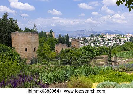 "View of the Sabikah Hill seen from the Alhambra palace, Granada, Andalusia, Spain, Europe" View Large Photo Image Stock Photo - "View of the Sabikah Hill seen from the Alhambra palace, Granada, Andalusia, Spain, Europe". Fotosearch