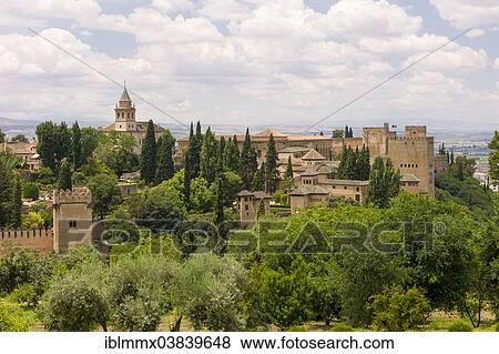 "View of the Sabikah Hill seen from the Alhambra palace, Granada, Andalusia, Spain, Europe" View Large Photo Image Stock Photo - "View of the Sabikah Hill seen from the Alhambra palace, Granada, Andalusia, Spain, Europe". Fotosearch