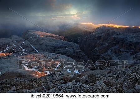 "View of the Sella range from Mt Piz Boe, Dolomites, South Tyrol, Italy, Europe" View Large Photo Image Picture - "View of the Sella range from Mt Piz Boe, Dolomites, South Tyrol, Italy, Europe". Fotosearch