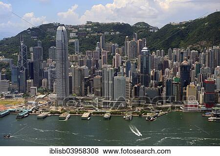 "View of the skyline of Central and Hong Kong River, from the International Commerce Centre, ICC, Kowloon, Hong Kong, China, Asia" View Large Photo Image Stock Photo - "View of the skyline of Central and Hong Kong River, from the International Commerce Centre, ICC, Kowloon, Hong Kong, China, Asia". Fotosearch