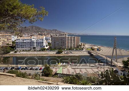 "View of the town as seen from Castillo de Sohail castle, Fuengirola, Costa del Sol, Andalusia, Spain, Europe, PublicGround, Europe" View Large Photo Image Stock Photo - "View of the town as seen from Castillo de Sohail castle, Fuengirola, Costa del Sol, Andalusia, Spain, Europe, PublicGround, Europe". Fotosearch