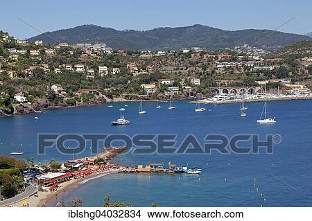 "View of the town from the sea, Theoule-sur-Mer, Departement Alpes-Maritimes, Provence-Alpes-Cote d'Azur, France, Europe" View Large Photo Image Picture - "View of the town from the sea, Theoule-sur-Mer, Departement Alpes-Maritimes, Provence-Alpes-Cote d'Azur, France, Europe". Fotosearch