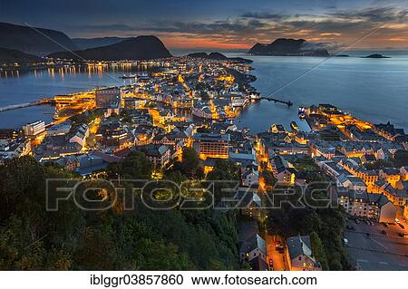 "View of the town of Alesund from Aksla hill, Alesund, More og Romsdal, Western Norway, Norway, Europe" View Large Photo Image Stock Image - "View of the town of Alesund from Aksla hill, Alesund, More og Romsdal, Western Norway, Norway, Europe". Fotosearch