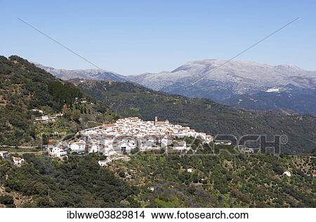 "View of the town of Algatocin, Sierra Bermeja, Province of Malaga, Andalusia, Spain, Europe" View Large Photo Image Picture - "View of the town of Algatocin, Sierra Bermeja, Province of Malaga, Andalusia, Spain, Europe". Fotosearch