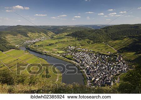 "View of the town of Bremm in the Moselle valley, the town of Neef at the back, Calmont, Moselle river, Rhineland-Palatinate, Germany, Europe, PublicGround, Europe" View Large Photo Image Picture - "View of the town of Bremm in the Moselle valley, the town of Neef at the back, Calmont, Moselle river, Rhineland-Palatinate, Germany, Europe, PublicGround, Europe". Fotosearch