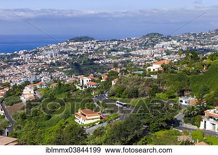"View of the town of Funchal, Madeira, Portugal, Europe" View Large Photo Image Stock Photo - "View of the town of Funchal, Madeira, Portugal, Europe". Fotosearch