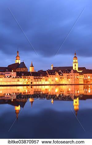 "View of the town of Kitzingen with the Main River, Lower Franconia, Bavaria, Germany, Europe" View Large Photo Image Stock Photo - "View of the town of Kitzingen with the Main River, Lower Franconia, Bavaria, Germany, Europe". Fotosearch