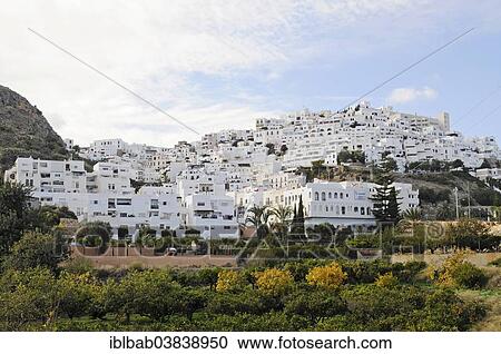 "View of the town of Mojacar, Almeria province, Andalusia, Spain, Europe" View Large Photo Image Stock Image - "View of the town of Mojacar, Almeria province, Andalusia, Spain, Europe". Fotosearch