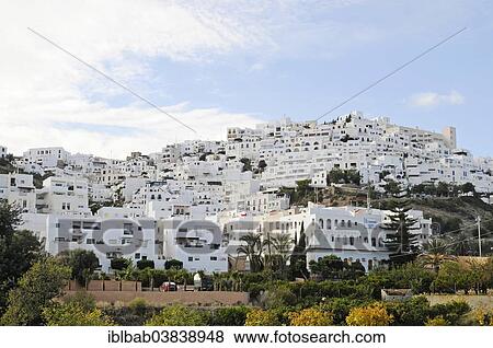 "View of the town of Mojacar, Almeria province, Andalusia, Spain, Europe" View Large Photo Image Stock Photo - "View of the town of Mojacar, Almeria province, Andalusia, Spain, Europe". Fotosearch