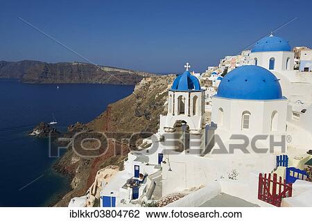 "View of the town of Oia, Santorini, Cyclades, Greece, Europe" View Large Photo Image Stock Image - "View of the town of Oia, Santorini, Cyclades, Greece, Europe". Fotosearch