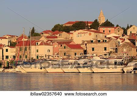 "View of the town of Primosten, Adriatic Coast, Dalmatia, Croatia, Europe" View Large Photo Image Stock Image - "View of the town of Primosten, Adriatic Coast, Dalmatia, Croatia, Europe". Fotosearch