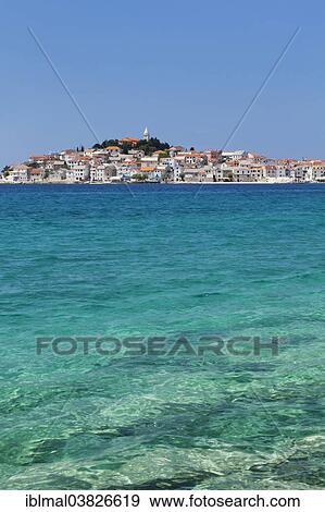 "View of the town of Primosten, Adriatic coast, Dalmatia, Croatia, Europe" View Large Photo Image Stock Photo - "View of the town of Primosten, Adriatic coast, Dalmatia, Croatia, Europe". Fotosearch
