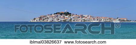 "View of the town of Primosten, Adriatic coast, Dalmatia, Croatia, Europe" View Large Photo Image Stock Photo - "View of the town of Primosten, Adriatic coast, Dalmatia, Croatia, Europe". Fotosearch