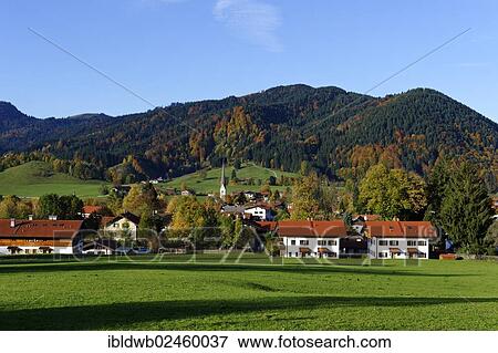 "View of the town of Schliersee as seen from Unterriss on the Schliersberg mountain in autumn, Upper Bavaria, Bavaria, Germany, Europe" View Large Photo Image Stock Photo - "View of the town of Schliersee as seen from Unterriss on the Schliersberg mountain in autumn, Upper Bavaria, Bavaria, Germany, Europe". Fotosearch