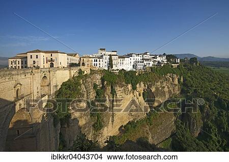 "View of the town, white village, Ronda, Costa del Sol, Andalusia, Spain, Europe" View Large Photo Image Picture - "View of the town, white village, Ronda, Costa del Sol, Andalusia, Spain, Europe". Fotosearch
