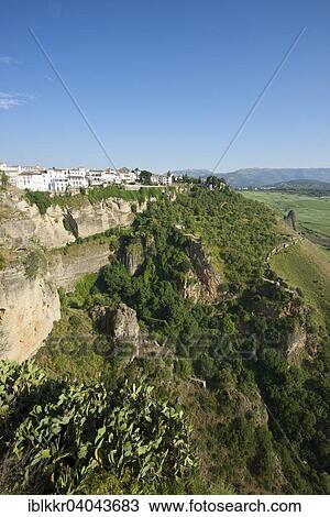 "View of the town, white village, Ronda, Costa del Sol, Andalusia, Spain, Europe" View Large Photo Image Stock Image - "View of the town, white village, Ronda, Costa del Sol, Andalusia, Spain, Europe". Fotosearch