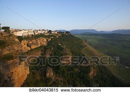 "View of the town, white village, Ronda, Costa del Sol, Andalusia, Spain, Europe" View Large Photo Image Stock Photography - "View of the town, white village, Ronda, Costa del Sol, Andalusia, Spain, Europe". Fotosearch