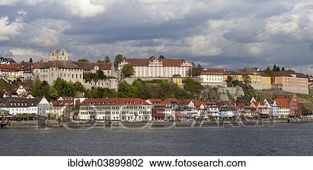 "View of the town with Burg Meersburg, Old Castle, and Neues Schloss, New Castle, Meersburg, Lake Constance, Baden-Wurttemberg, Germany, Europe" View Large Photo Image Stock Image - "View of the town with Burg Meersburg, Old Castle, and Neues Schloss, New Castle, Meersburg, Lake Constance, Baden-Wurttemberg, Germany, Europe". Fotosearch