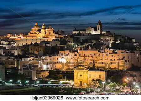 "View of the town with the cathedral, right, and the church Chiesa delle Monacelle, left, Ostuni, Apulia, Italy, Europe" View Large Photo Image Stock Photography - "View of the town with the cathedral, right, and the church Chiesa delle Monacelle, left, Ostuni, Apulia, Italy, Europe". Fotosearch