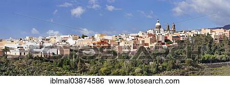 "View of the town with the church of San Sebastian, Aguimes, Gran Canaria, Canary Islands, Spain, Europe" View Large Photo Image Stock Photograph - "View of the town with the church of San Sebastian, Aguimes, Gran Canaria, Canary Islands, Spain, Europe". Fotosearch