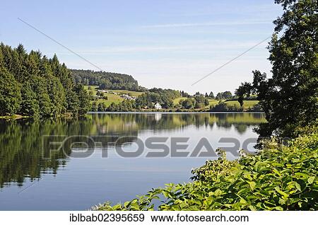 "View of the village of Hunswinkel, Listertalsperre dam, reservoir, Olpe, Ebbegebirge nature park, Sauerland, North Rhine-Westphalia, Germany, Europe, PublicGround, Europe" View Large Photo Image Stock Photo - "View of the village of Hunswinkel, Listertalsperre dam, reservoir, Olpe, Ebbegebirge nature park, Sauerland, North Rhine-Westphalia, Germany, Europe, PublicGround, Europe". Fotosearch