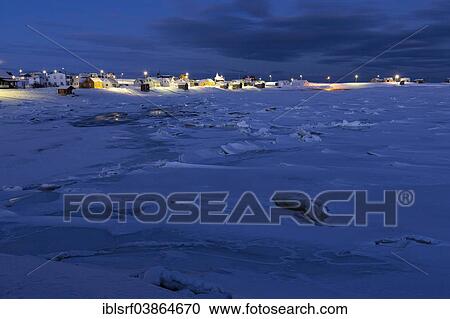 "View of the village of Skallelv at dusk, blue hour, Skallelv, Vadso, Finnmark, Norway, Europe" View Large Photo Image Stock Image - "View of the village of Skallelv at dusk, blue hour, Skallelv, Vadso, Finnmark, Norway, Europe". Fotosearch
