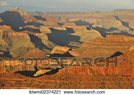 "View of the Vishnu Temple at sunset as seen from Yavapai Point Lookout, Desert Palisades, Comanche Point, Desert View, evening light, Grand Canyon National Park, South Rim, Arizona, USA" View Large Photo Image Stock Image - "View of the Vishnu Temple at sunset as seen from Yavapai Point Lookout, Desert Palisades, Comanche Point, Desert View, evening light, Grand Canyon National Park, South Rim, Arizona, USA". Fotosearch