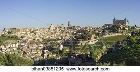 "View of Toledo, Castilla-La Mancha, Spain, Europe" View Large Photo Image Stock Photography - "View of Toledo, Castilla-La Mancha, Spain, Europe". Fotosearch